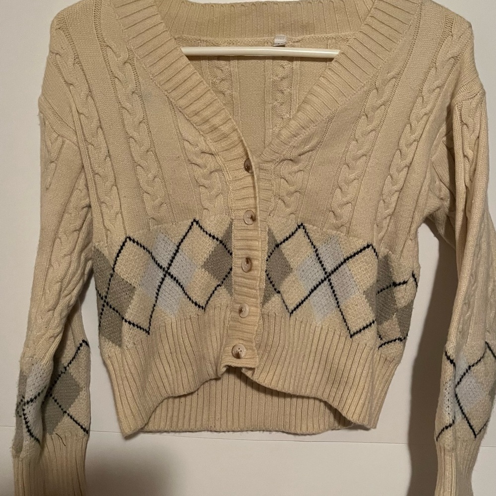 Cream Cardigan Sweater Women’s (M)